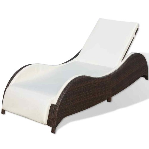Poly rattan gartenliege - rattan,
