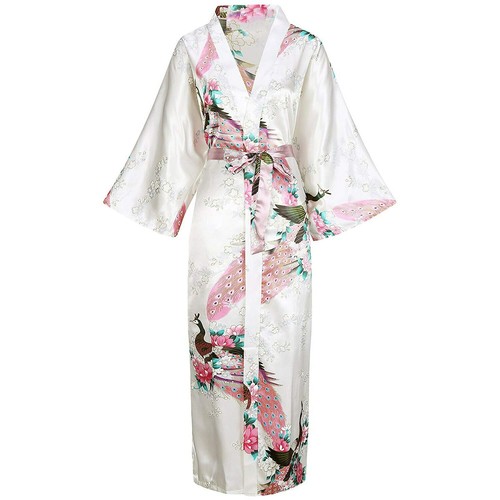 Satin kimono bademantel für - kimono,