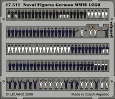 Eduard Accessories 17511 - 1:350 Naval Figures German WWII - Ätzsatz - Neu