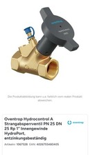 Oventrop-Strangabsp.Vent. HydroControl A PN25 DN25, Rp1 IG, HydroPort, EZB