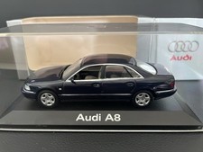 Minichamps Audi A8 Santorin Blau Met. 1:43 Audi Collection OVP