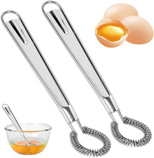 Mini Schneebesen Edelstahl 2 Stück handlich klein ideal zum Servieren und Rühren