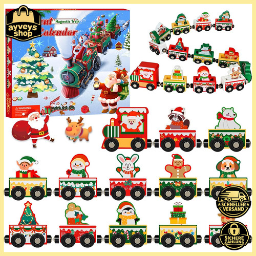 Adventskalender holz eisenbahn - adventskalender,