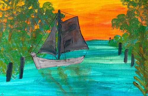 Bucht fischerboot segel - fischerboot,,