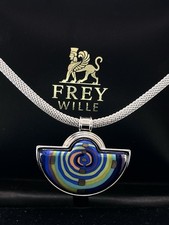 Michaela Frey Wille Anhänger mit Kette - Spirale des Lebens von  Hundertwasser