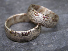 Trauringe Mokume Gane Shakudo