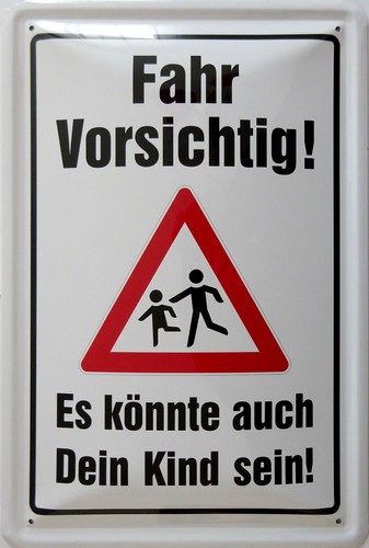 Blechschild schild 20x30 - 20x30, cm