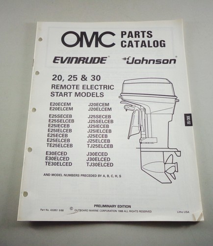 Teilekatalog johnson evinrude - johnson,