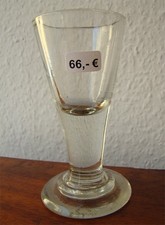 150❚ antikes Glas (mundgeblasen) mit Abriss von ca. 1800-1850