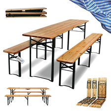 Bierzeltgarnitur Biergartengarnitur Kerwegarnitur Klappbar 216cm BITUXX