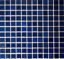 Mosaikfliesen Keramik kobalt