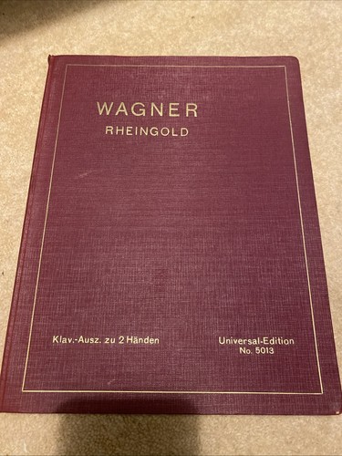Wagner das rheingold klavier - wagner,