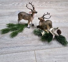 Hirsch Figuren , formano, Weihnachten, Deko, Rentier, Elch, Schnee,Winter, Set🦌