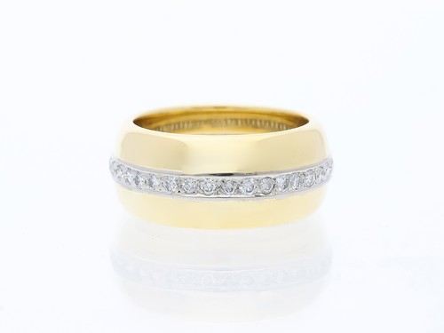 Gold ring brillanten - gold, 1,00