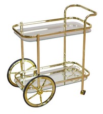 Servierwagen in Messingfarben