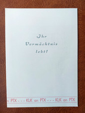 Gedenkblatt DDR -   Ihr