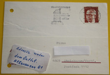 Postkarte. DBP MI: 638