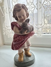 Holz Figur Skulptur Mädchen