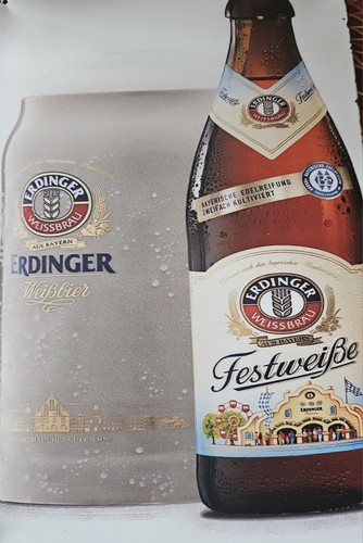 Blechschild erdinger brauerei - blechschild,