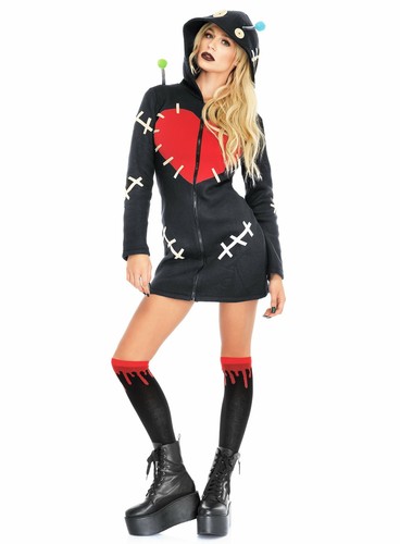 Voodoopuppe hoodie dress - voodoopuppe,