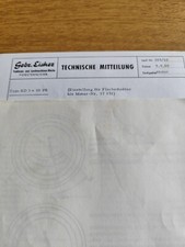 Eicher Technische mitteilung Daten Flachsitzdüse ED 3 50ps Prospekt traktor 20