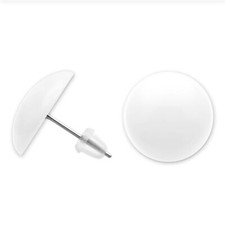 süsse Ohrstecker viele Farben Ohrringe rund 1,6cm rot gelb blau grün orange weiß