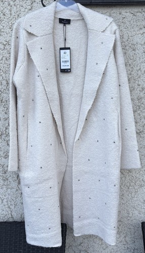 Monari strickmantel mit - strickmantel,