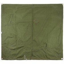 Rumänische Zeltbahn oliv 180x180 Armee Abdeckplane Militär Zeltplane Army Tarp