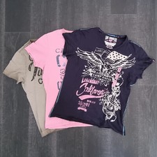 3 Camp David T-Shirts, Größe L, Dunkelblau, Rosa, Olivgrau  *Top Zustand*