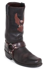 Bikerstiefel Motorradstiefel Chopper Biker Leder Vintage Harley Davidson 43