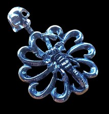 Edelstahl Anhänger 316L Totenkopf Skorpion Totenkopf-Schmuck Edelstahlschmuck