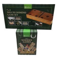 Domino Deluxe Spiel Set Holz