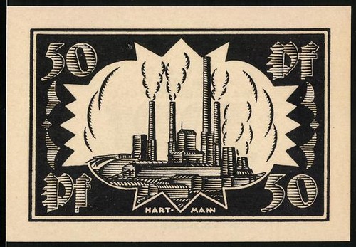 Notgeld waldenburg 1921 50 - waldenburg,, 1921,
