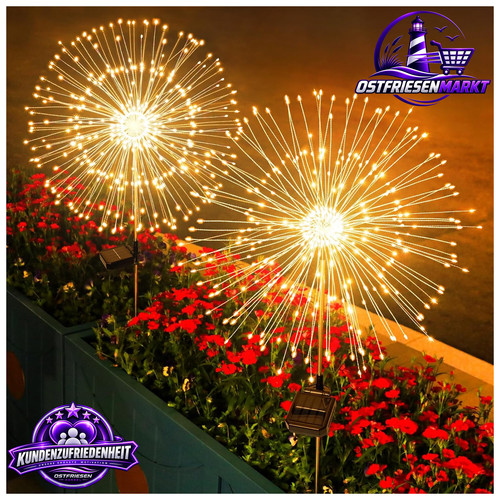 Solarlampe pusteblume 120led - solarlampe, 8