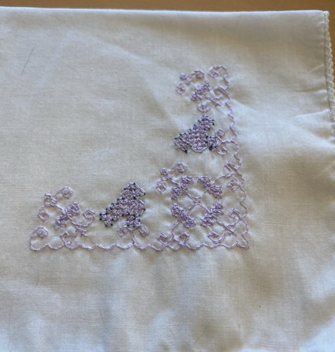 Taschentuch mit lila - 1,