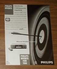 Seltene Werbung vintage PHILIPS VR 948 S-VHS-Videorecorder 1994