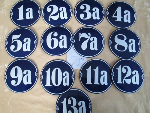 Runde hausnummer 13cm - hausnummer,