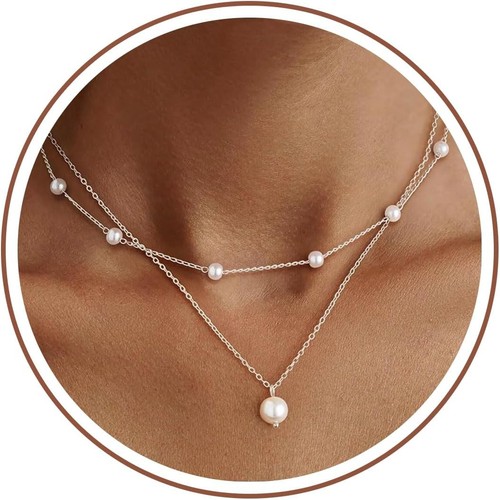 Gold perlenkette damen 14k - gold,