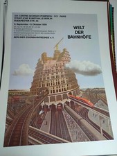 Plakat welt der bahnhöfe - der, 1990