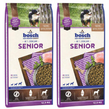 25 kg (2 x 12,5kg) BOSCH Senior Hundefutter ohne Weizen ältere Hunde alle Rassen