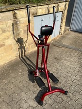 Stepper NORDIC WALKER CROSSTRAINER ”FIRE” Ganzkörper Metallic-Rot Mini-Computer