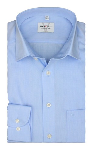 Marvelis hemd hellblau modern - hemd,