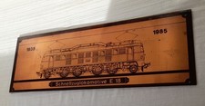 Altes DDR Werbeschild Deutsche Reichsbahn Schnellzuglokomotive E 18 kein Emaille