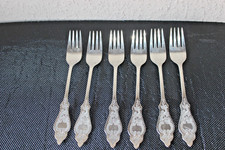 6 Menügabeln Robbe&Berking 90er versilbert Ostfriesenmuster Gabeln