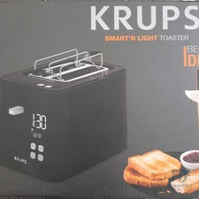 Krups KH641810 Smart'n Light Toaster, Zwei-Scheiben-Toaster, Digitaldisplay, 7 B