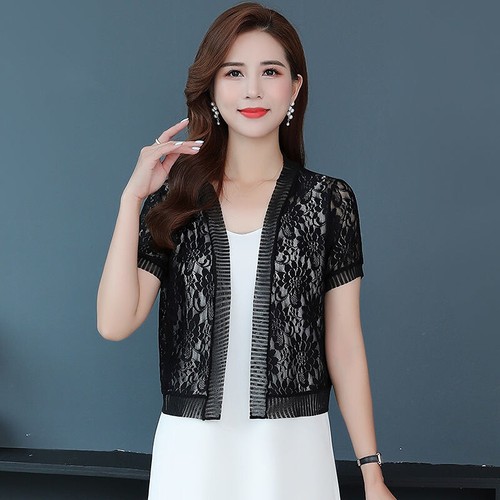 Damen blumen spitze cardigan - damen,