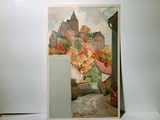 Schloss Schwarzenberg. Preisgekrönte Künstler - Postkarte / Lithographie farbig 