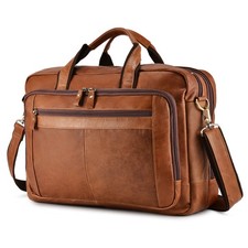 Herren Leder Aktentasche Handtasche Laptoptasche Arbeitstasche Umhängetasche 