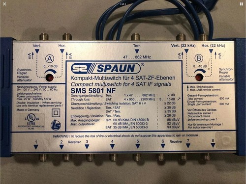 Spaun sms5801nf satellite - spaun,