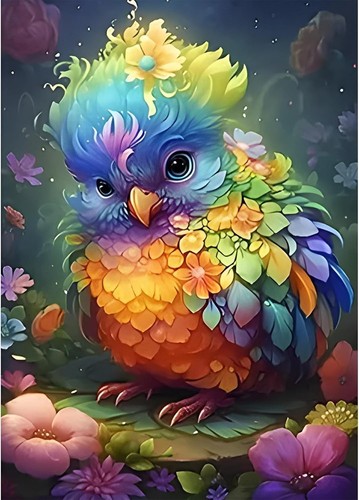 Buntes vogel diamond painting - buntes,